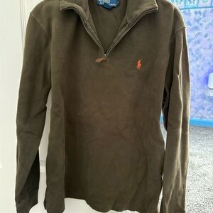 Ralph Lauren Dark Green Quarter-Zip Sweater Men’s M